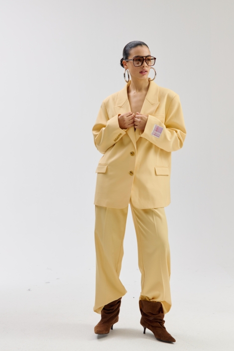 Harper & Yve gele dames broek | Model