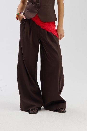 Harper & Yve Broek MASON PA SS6N102 1024 SADDLE BROWN