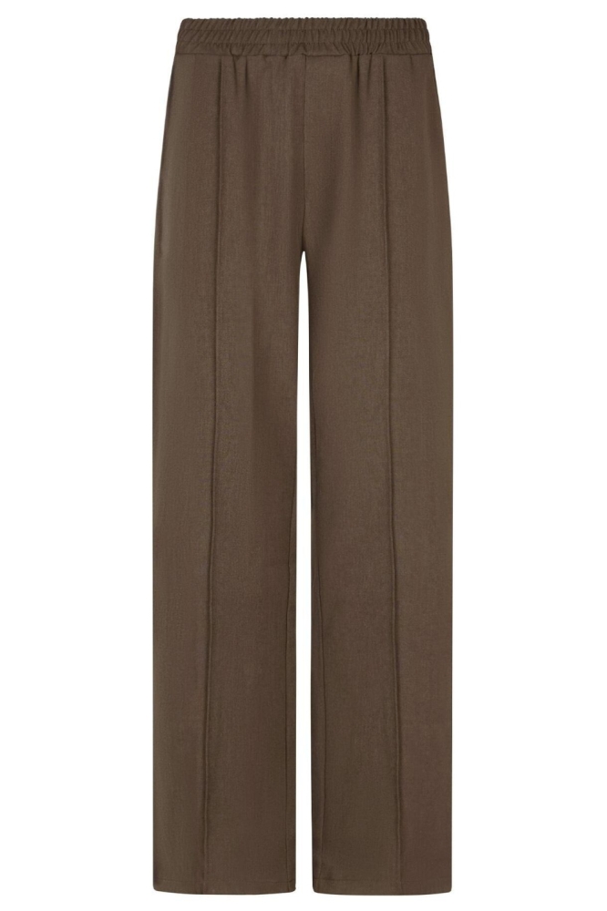 Ydence bruine dames broek | Vooraanzicht