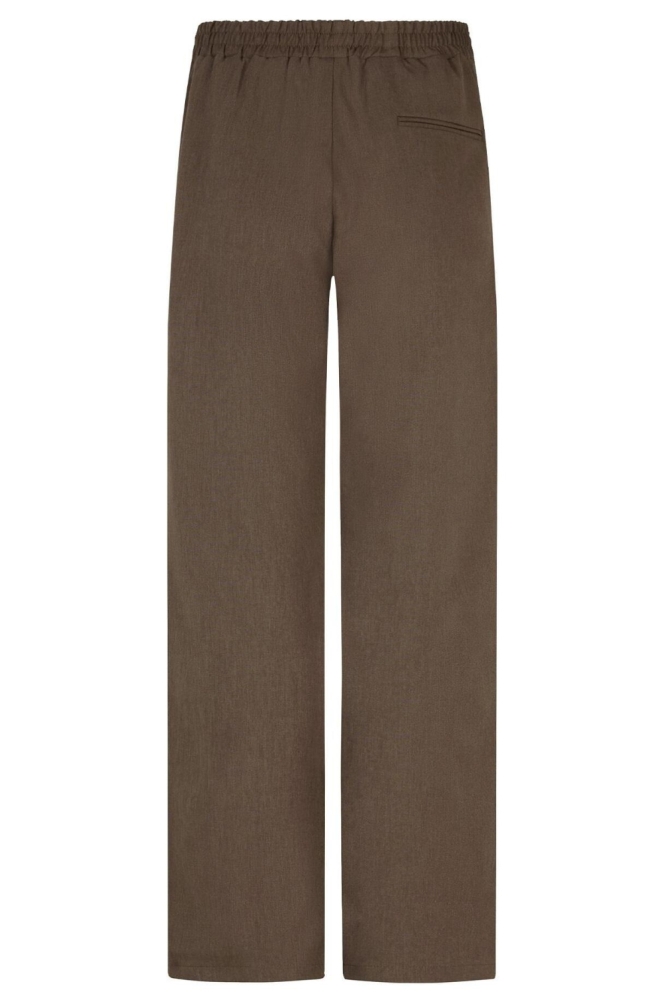 Ydence bruine dames broek | Achteraanzicht