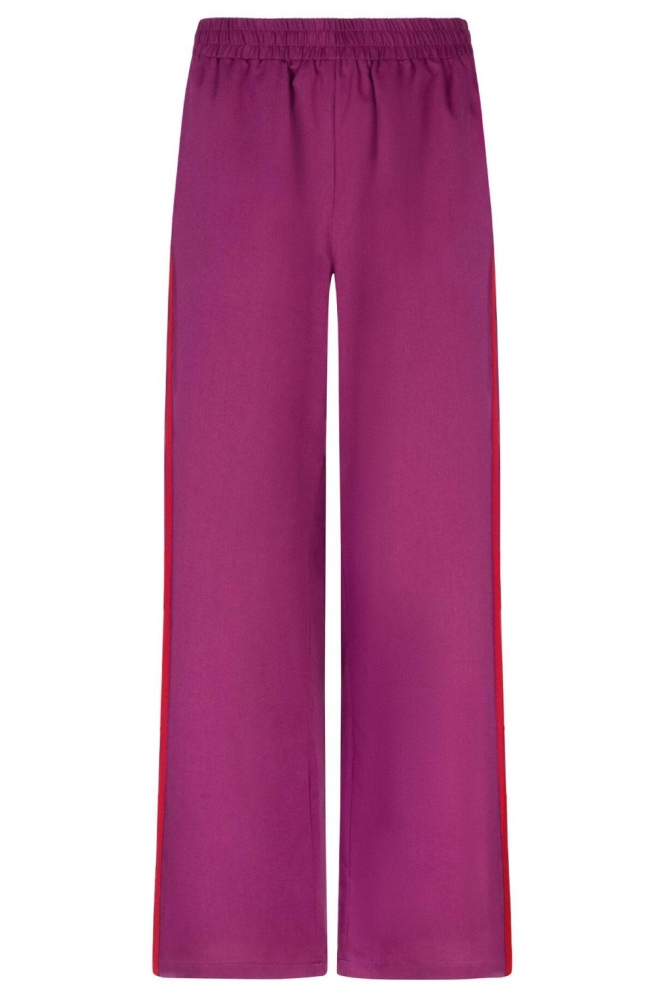 Ydence paarse dames broek | Vooraanzicht