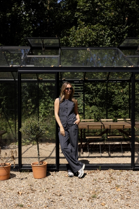 Kimara grijze dames broek | Model