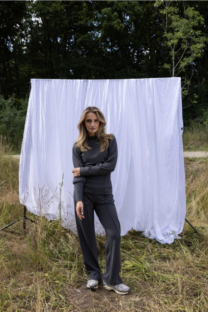 Kimara grijze dames broek | Model