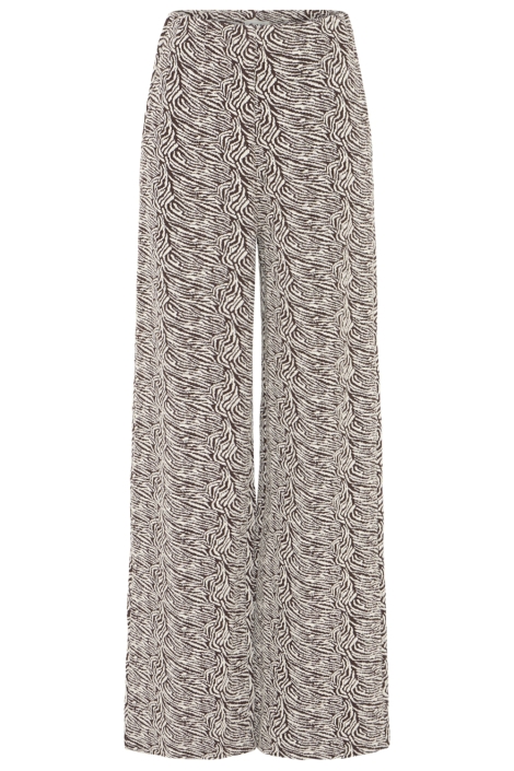 Ichi bruine dames broek | Vooraanzicht