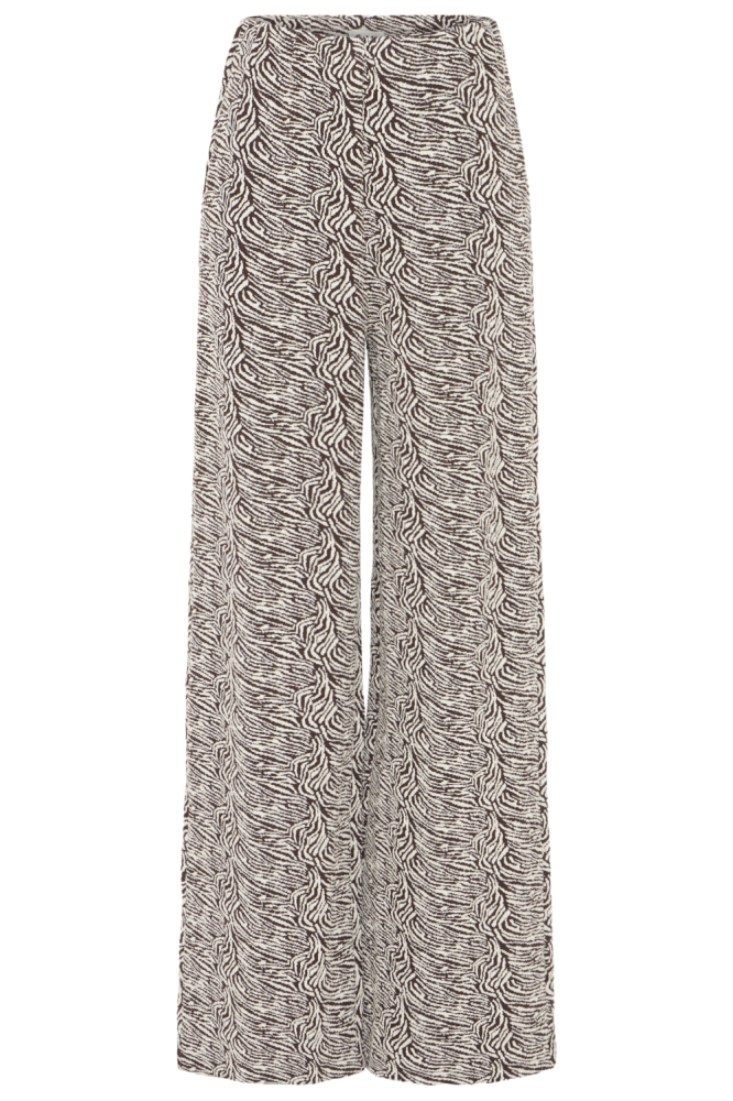 Ichi bruine dames broek | Vooraanzicht