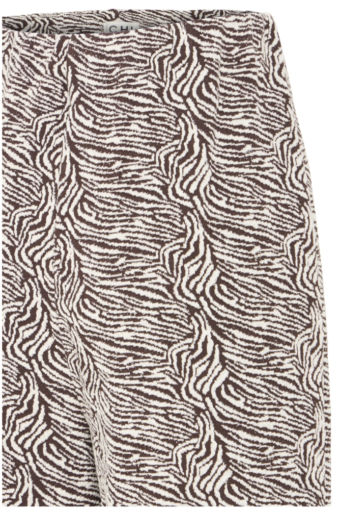 Ichi bruine dames broek | Close up