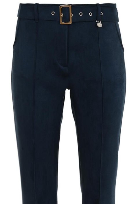 Zizo blauwe dames broek | Close up