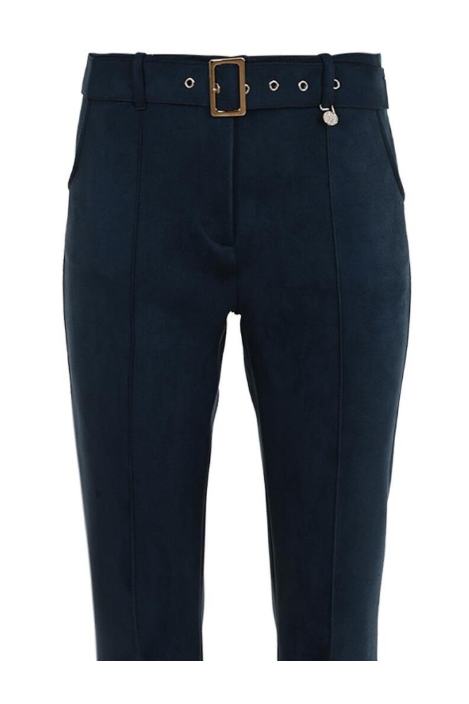 Zizo blauwe dames broek | Close up