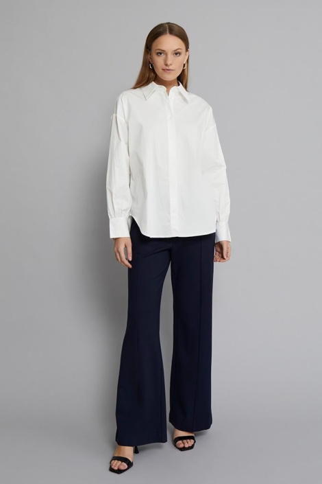 Minus blauwe dames broek | Model