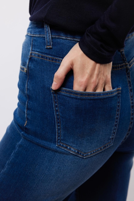 C&S The Label blauwe dames jeans | Close up