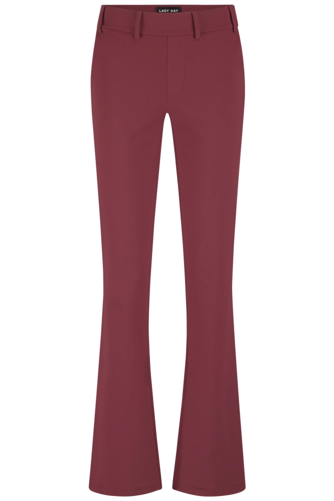 Lady Day bordeaux dames broek | Vooraanzicht