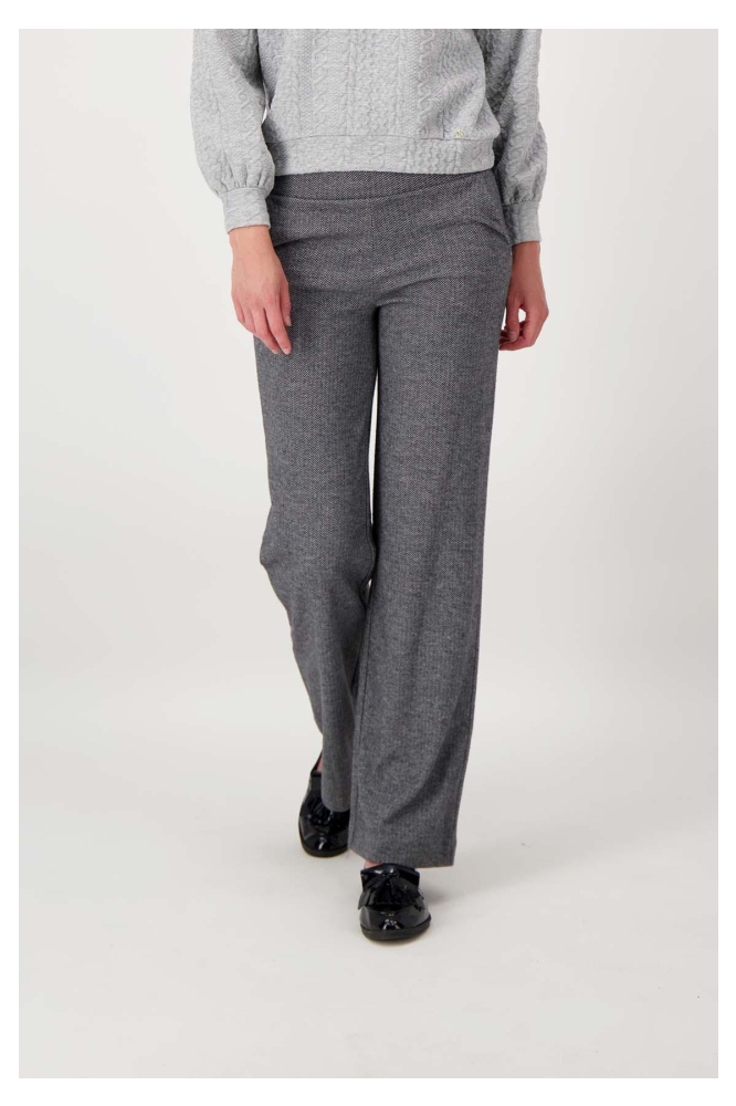 Zusss grijze dames broek | Model vooraanzicht
