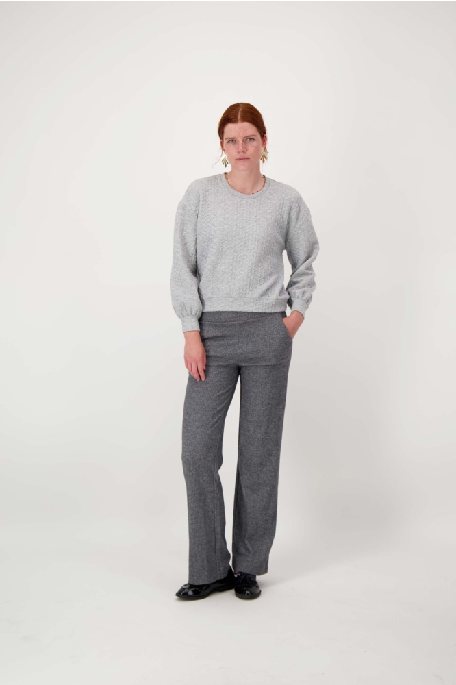 Zusss grijze dames broek | Model