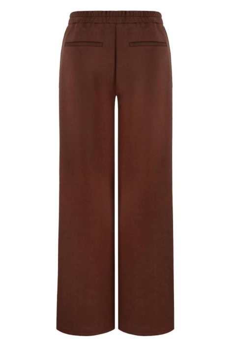 Fluresk bruine dames broek | Achteraanzicht