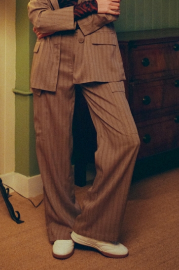 Fluresk FRASER PANTS 25NZF17 522 MOCHA BROWN