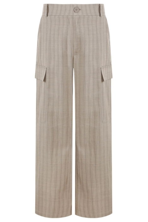 Fluresk bruine dames broek | Vooraanzicht