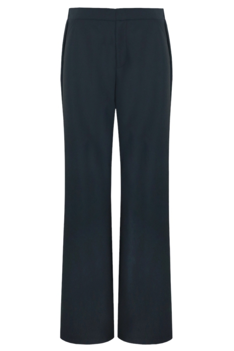 Fluresk zwarte dames broek | Vooraanzicht