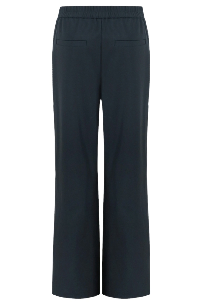 Fluresk zwarte dames broek | Achteraanzicht