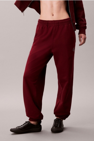 Calvin Klein BADSTOFKATOENEN MONOGRAM JOGGINGBROEK LV047B235G WCV RENAISSANCE RED