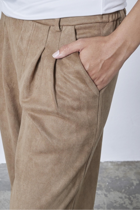 SisterS point camel dames broek | Close up