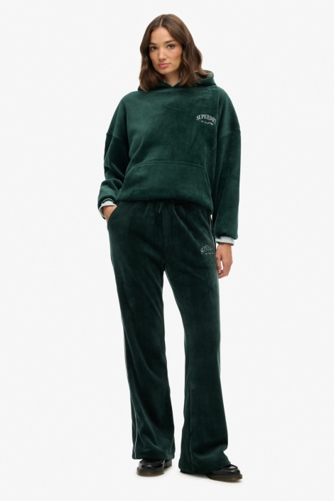 Superdry groene dames broek | Model