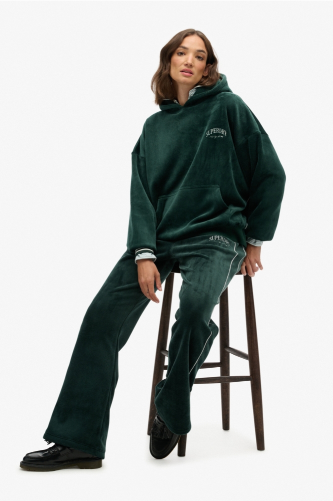 Superdry groene dames broek | Model