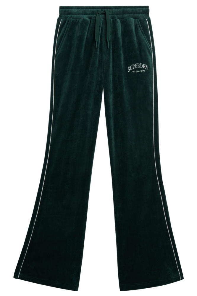 Superdry groene dames broek | Vooraanzicht