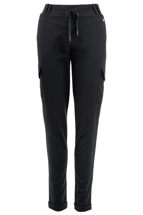 TQ Amsterdam zwarte dames broek | Vooraanzicht