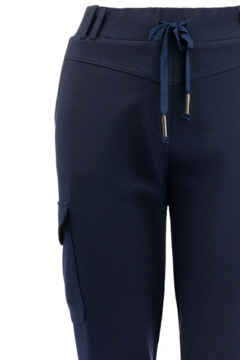 TQ Amsterdam blauwe dames broek | Close up