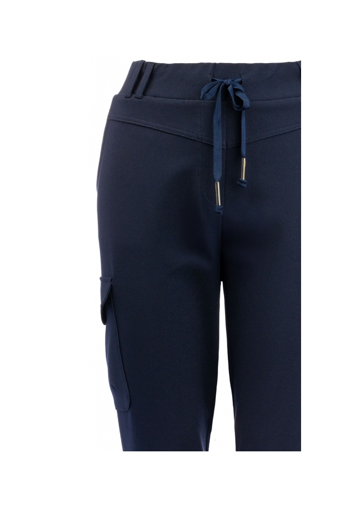 TQ Amsterdam blauwe dames broek | Close up