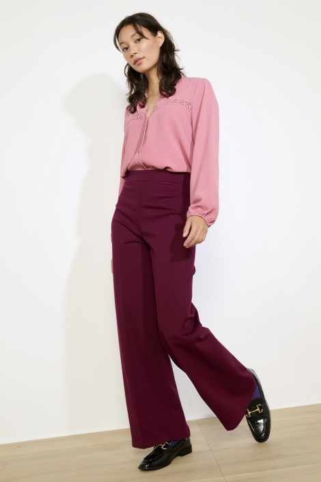 LolaLiza bordeaux dames broek | Model