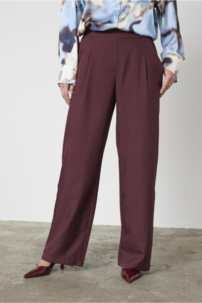 SisterS point bordeaux dames broek | Model vooraanzicht