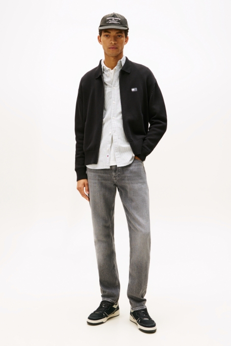 Tommy Jeans grijze heren jeans | Model