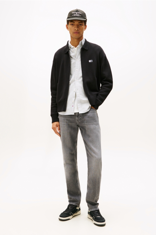 Tommy Jeans grijze heren jeans | Model