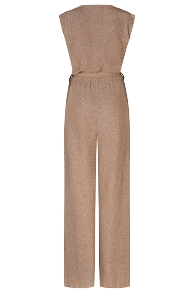 Lofty Manner gouden dames jumpsuit | Achteraanzicht