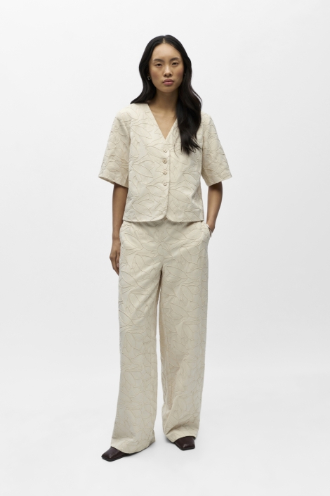 Object beige dames broek | Model