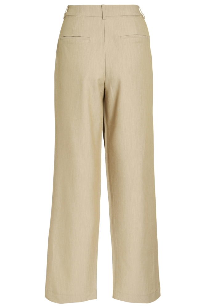 Vila beige dames broek | Achteraanzicht