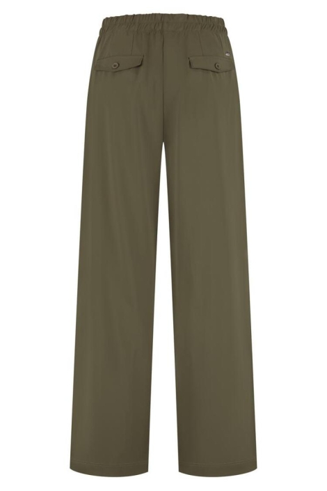 Lady Day groene dames broek | Achteraanzicht