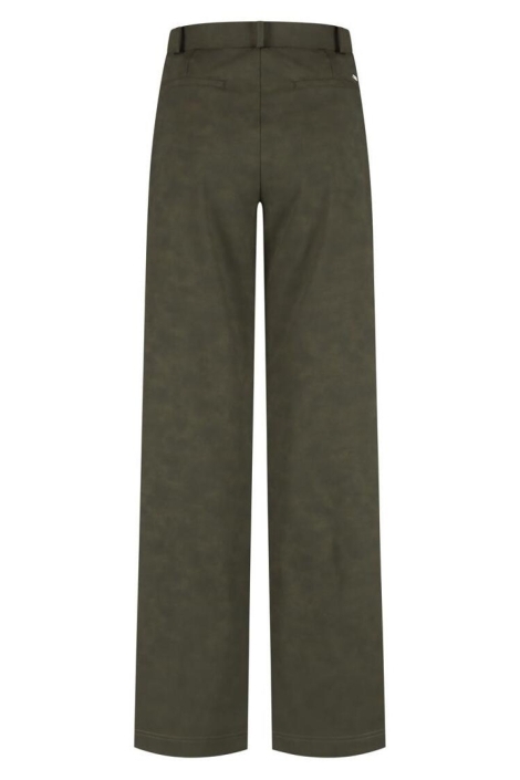 Lady Day groene dames broek | Achteraanzicht