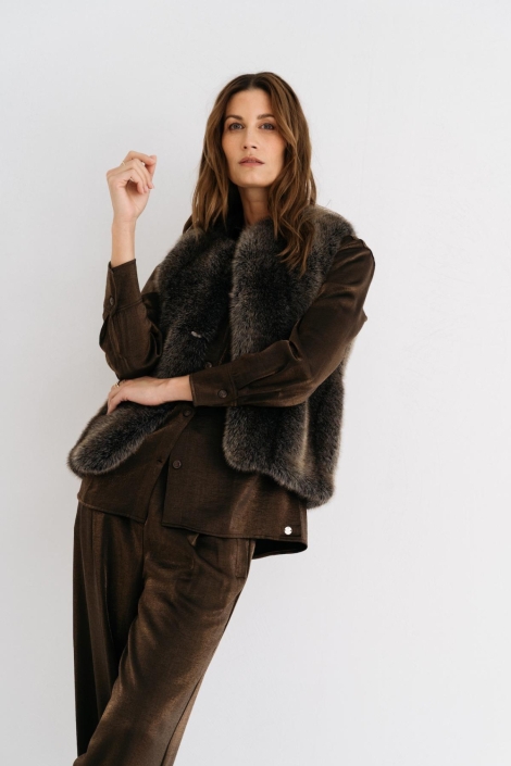 Maicazz bruine dames broek | Model