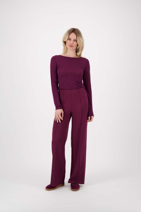 Zusss bordeaux dames broek | Model