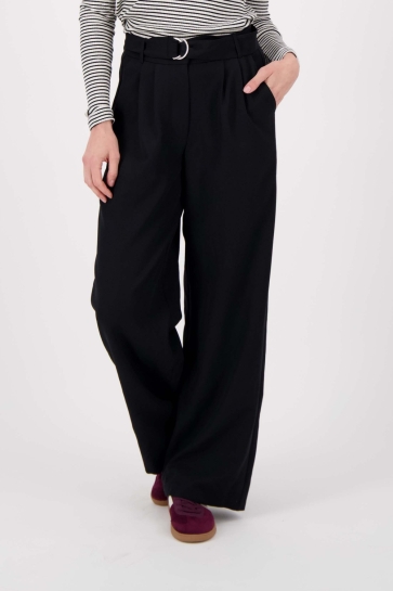 Zusss WIJDE BROEK MET CEINTUUR 0303 0001 0000 BLACK