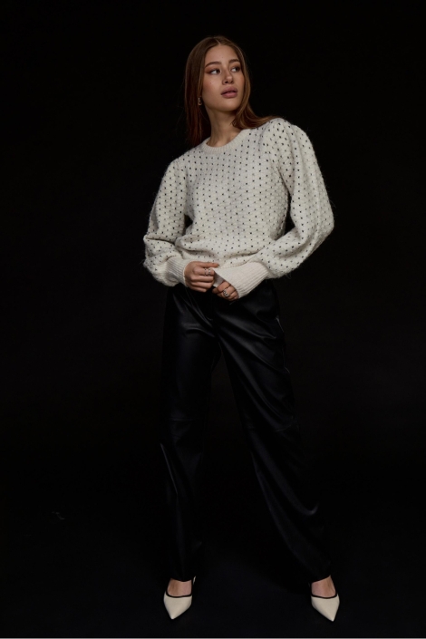 Minus zwarte dames broek | Model