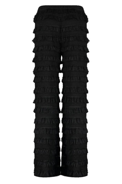 Harper & Yve zwarte dames broek | Achteraanzicht