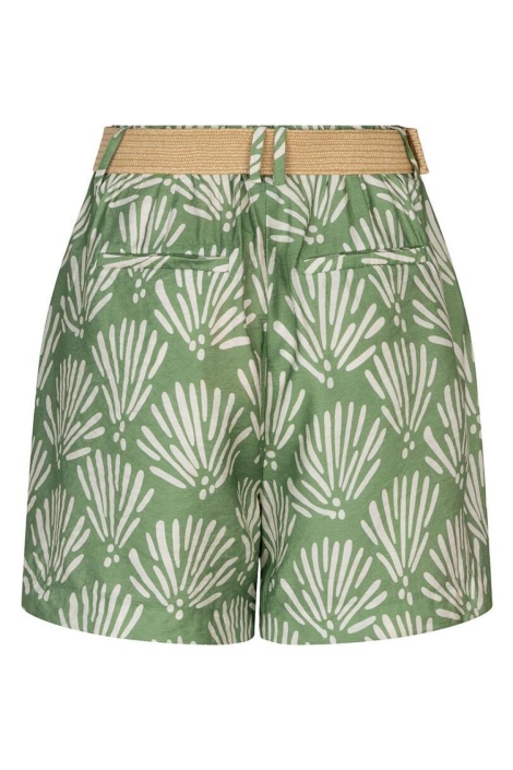EsQualo groene dames korte broek | Achteraanzicht