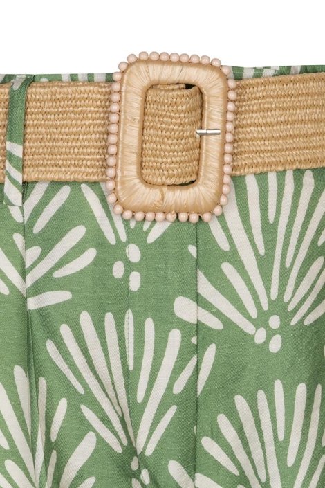 EsQualo groene dames korte broek | Kleurstaal