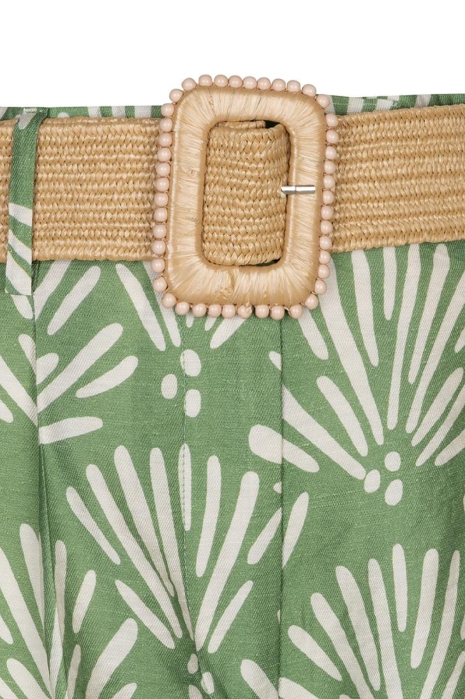EsQualo groene dames korte broek | Kleurstaal