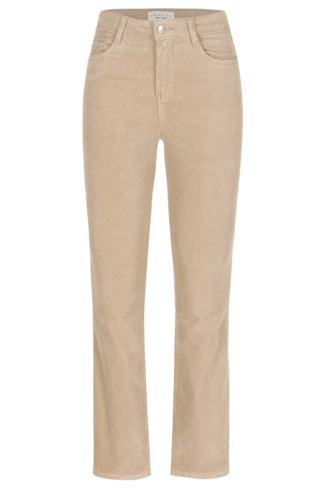 LolaLiza beige dames broek | Vooraanzicht