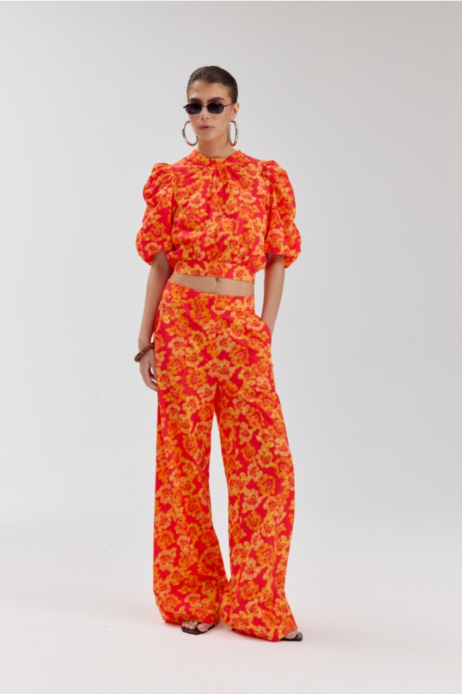 Harper & Yve oranje dames broek | Model