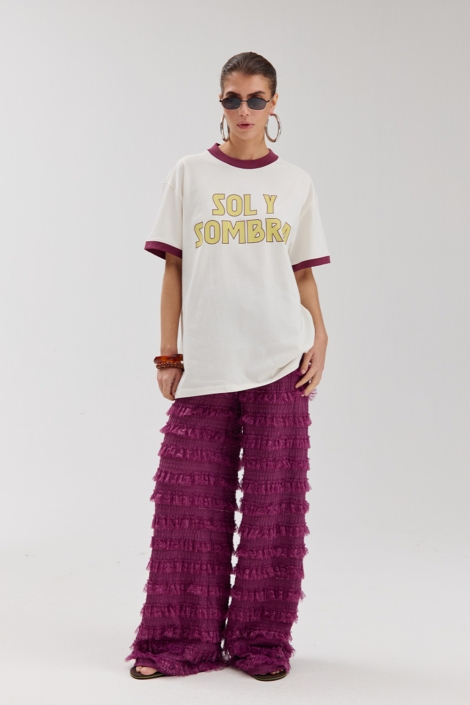 Harper & Yve paarse dames broek | Model